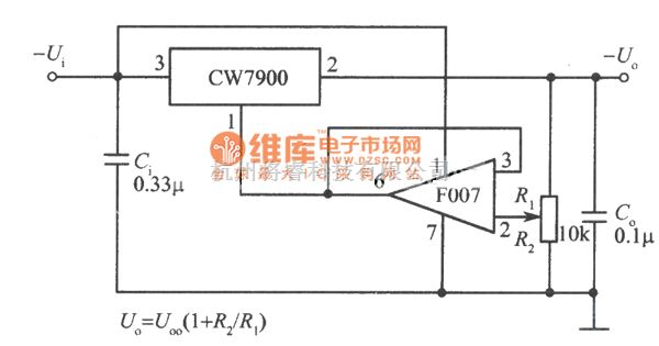 稳压电源中的可调输出集成稳压电源电路之一电路图 将睿