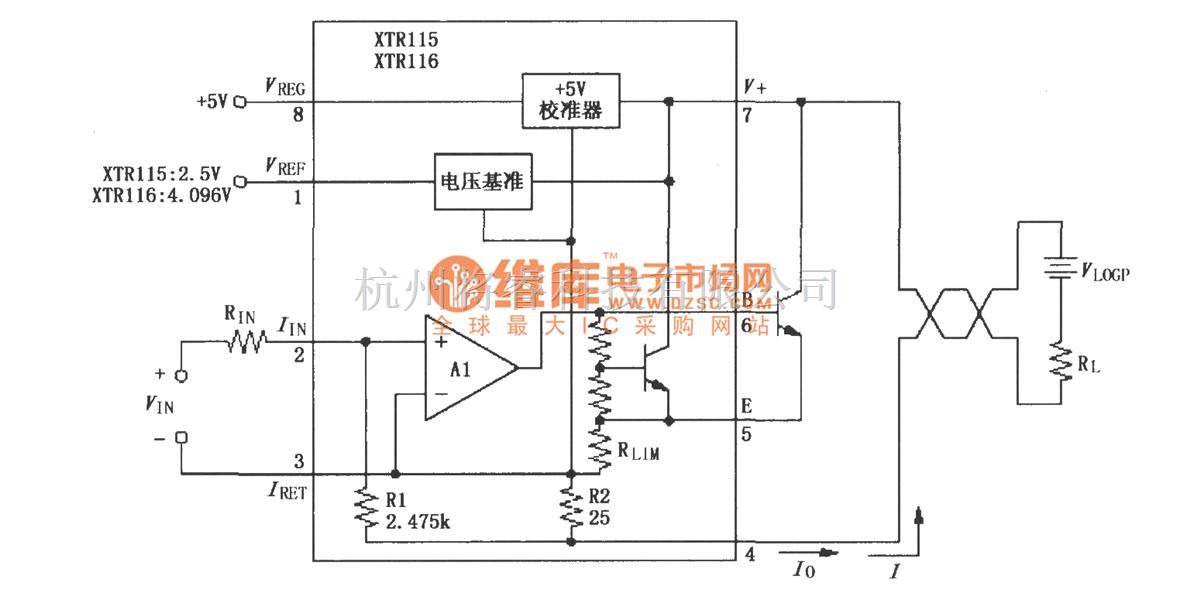 Xtr115 Module 电流环放大中的4~20mA电流环路变送器XTR115/116 - 将睿