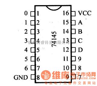 数字电路中的74系列数字电路74LS445,BCD-十进制译码器/驱动器(OC) - 将睿